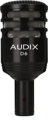 Audix D6 Cardioid Dynamic Kick Drum Microphone - Image 1 of 4