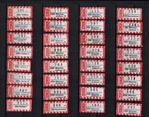 BRD - 32 Stück R Zettel, PLZ 4049  bis 4054    (EZ-112) - Bild 1 von 1