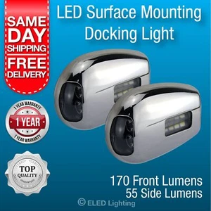 LED Docking Light Boat Berthing Lights Per Pair 12 volt LED Bow Lights - Picture 1 of 4