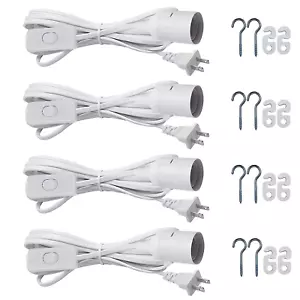 Hanging Light Socket with Cord - Extension Hanging Lantern Cord Cable - Lamp Cor - Picture 1 of 7