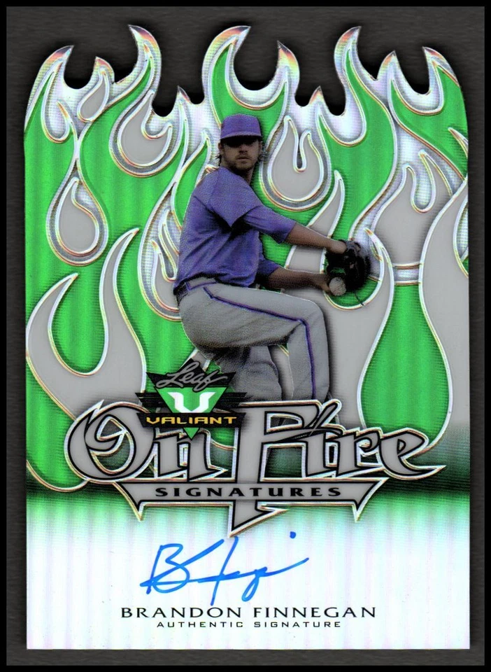 2014 Leaf Valiant Draft On Fire #OFBF1 Brandon Finnegan Auto - NM-MT - Image 1 of 2