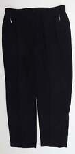 GARDEUR Womens Blue Polyester Trousers Size 34 in L29 in Regular Button