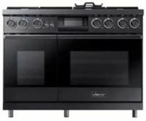 Dacor DOP48M96DLM 48" Graphite Stainless Steel Dual-Fuel Natural Gas Steam Range - Picture 1 of 24