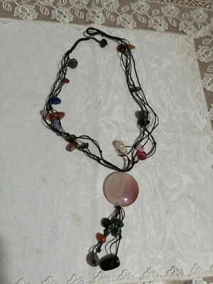 Collana Con Quarzo Rosa - Immagine 1 di 4
