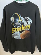 Vintage Pittsburgh Steelers Men’s Medium M Sweatshirt Crewneck Black 1996 90s