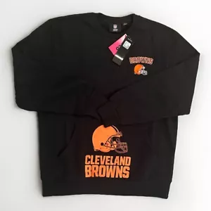 Cleveland Browns Sweater Men's Large Graphic Print Black Stitched Logo Pocket - Picture 1 of 7