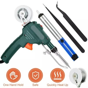 5 in 1 Electric Soldering Iron Gun 110V 60W Automatic Welding Kits DIY Tool Set - Picture 1 of 5
