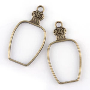 Lot de 2 pendentifs amphore cadre lunettes bricolage résine moule (1887) - Photo 1/1