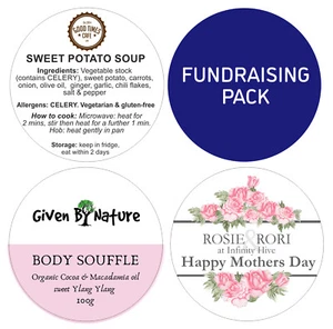 12 x 6 cm Durchmesser runde Aufkleber personalisiert und individuell auf Bestellung  - Bild 1 von 6