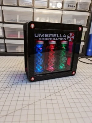 Resident Evil Umbrella Corporation Lighted 3 Vial Display Set - Image 1 of 3