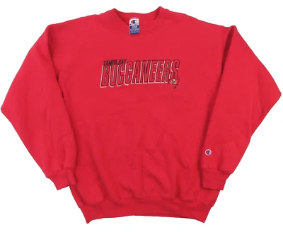 Sudadera De Colección Tampa Bay Buccaneers NFL Años 90 Campeón Logo Talla Mediana Foto 1 de 4
