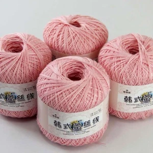 Aipeng 4ballsx50g Hand DIY Wear Cotton Lace Crochet Shawl Knitting Yarn 18 - Picture 1 of 12