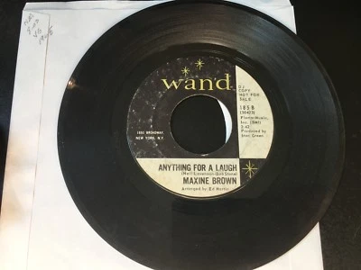 RARE PROMO 45  Maxine Brown Anything For A Laugh/ 1 Step At A Time   WAND VG - Image 1 of 4