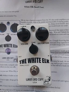 Wren and Cuff White Elk Fuzz 2021 #217 Guitar Fuzz Pedal - Picture 1 of 12