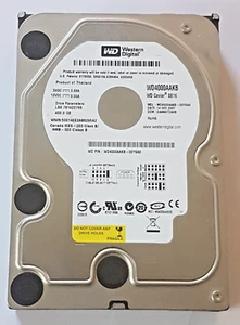 400 GB Ide Western Digital WD4000AAKB-00YSA0 P-Ata 7200rpm 16MB 3.5'' Hard Drive - Picture 1 of 1