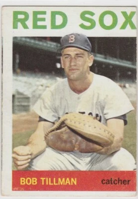 1964 Topps BOB TILLMAN #112 Miscut Error Vintage Baseball Card - Image 1 of 2