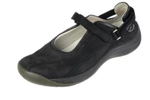 MEPHISTO Runoff Sz. 7.5 Flats Shoes Nubuck Leather Black Comfort - Picture 1 of 7