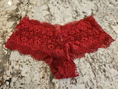 Victoria’s Secret Shortie Boyshort Sexy Crotchet Lace Sheer Panty - Image 1 of 3