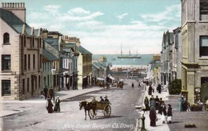 Main Street Bangor Co Down unbenutzt alter PC W Lawrence - Bild 1 von 1