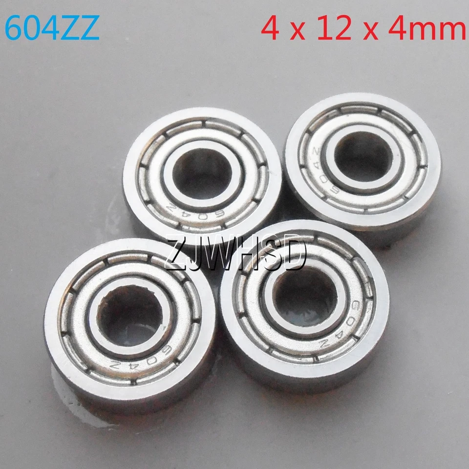 4pcs 604zz Sealed Bearing ID: 4 OD: 12 W: 4 mm for TAMIYA TRAXXAS ALIGN RC DIY - Image 1 of 1