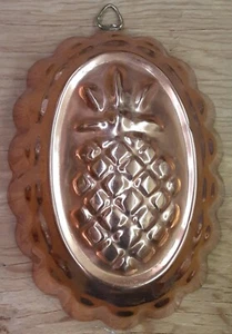 Vintage Ananas Kupfer Form Copral Hergestellt in Portugal 6,5" L 4,5" B 2,75" H - Bild 1 von 12