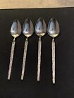 Set Of 4 Riviera Stainless Steel Soup Spoons Contemporay Pattern Japan