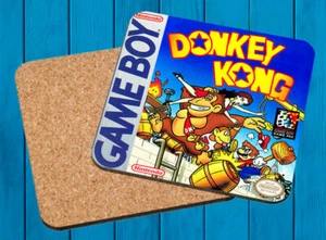 DONKEY KONG NINTENDO GAME BOY POSAVASOS MADERA WOODEN COASTERS - Imagen 1 de 1