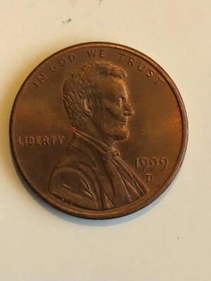 1999 D Lincoln Memorial one penny coin - Image 1 of 2