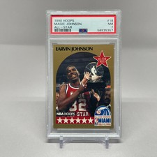 1990 NBA HOOPS All Star Weekend Miami #18 - Magic Earvin Johnson PSA 7