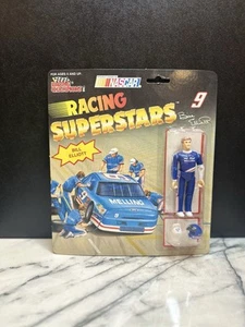NEU Vintage NASCAR Racing Superstars Bill Elliot #9 Actionfigur mit Helm VERSIEGELT - Bild 1 von 8