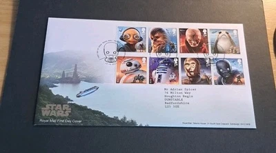 Great Britain First Day Cover - 2017 'Star Wars' - 8v set on Tallents House - Image 1 of 2