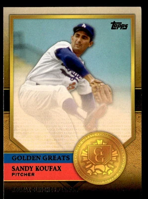 2012 Topps #GG-48 Sandy Koufax Golden Greats - Image 1 of 2