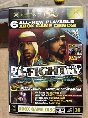 XBOX Magazine Demo Disc 36 Def Jam Fight For NY  UNTESTED AS IS SEE PICS - Image 1 of 4