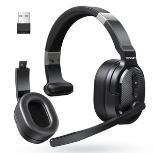 Bluetooth Trucker Headset, Single and Dual Ear Wireless Headset with Mic for ... - Picture 1 of 6