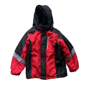 Swiss Tech Boys Small 6-7 Red/Black Hoodie Fleece Lined Jacket Only - Picture 1 of 8