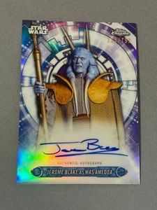 Mas Amedda Refractor Auto /199 Star Wars Topps Finest 2019 Jerome Blake ON CARD - Picture 1 of 3