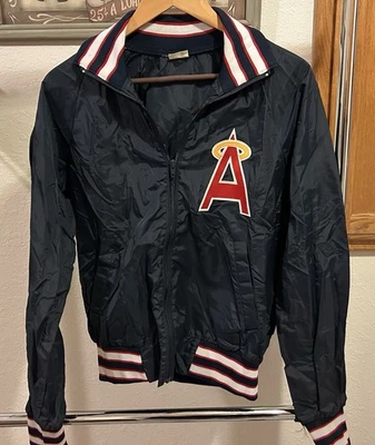 Chaqueta cortavientos vintage CALIFORNIA ANGELS PARA HOMBRE M béisbol LA 1980’s Foto 1 de 4