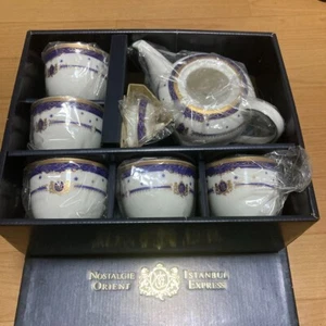 Nostalgie Orient Express Teapot & Tea Cup Set of 6 New Shipped From Japan - Picture 1 of 3
