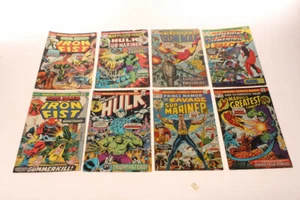 8 Vintage Marvel Comic Books Iron Man Fist Hulk Captain America Submariner - Picture 1 of 6
