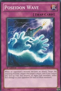 YUGIOH CARD 1 x POSEIDON WAVE GENF-EN064 1ST EDITION - Picture 1 of 1