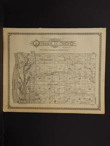 Wisconsin, crawford County Maps, Township of Utica 1930 Two Double Sided J4#04 - Picture 1 of 2