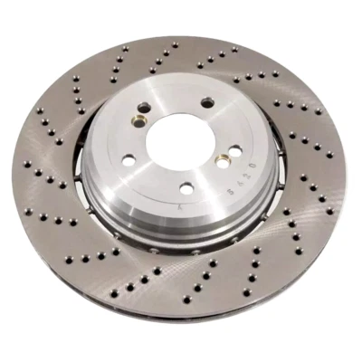 Rotor de freno de disco izquierdo conductor trasero BMW 34212282807 2006 2007 2008 2009 2010 M5 M6 Foto 1 de 2