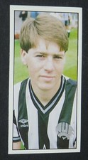RARE GUM CARD BARATT FOOTBALL 1984-1985 #20 CHRIS WADDLE MARSEILLE OM NEWCASTLE