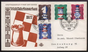✔️ GERMANY RARE FDC COVER CHESS - Picture 1 of 1