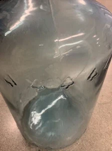 Vintage blue 5 gallon glass arrowhead bottle embossed arrowheads - Picture 1 of 5