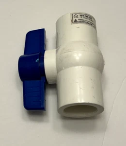 Solvent Ball Valve White 1" VBV-P40-E5B 1" Solvent x 1" Solvent - New - Picture 1 of 3