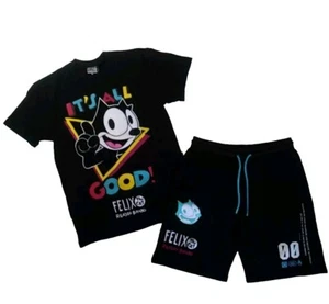 Reason Brand Herren 100 % AUTHENTISCH 2p Set T-Shirt & Shorts Größe Medium mehrfarbig - Bild 1 von 9