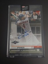 2019 Topps Now #PS-54A George Springer Houston Astros AUTO / Autograph #d 96/99