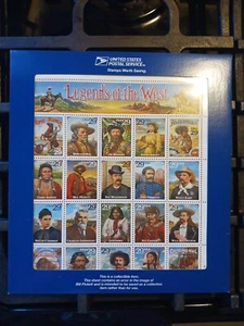 LEGENDS OF THE WEST-29 Cent Stamp Collection-unhinged-Bill Pickett (error) - Picture 1 of 2