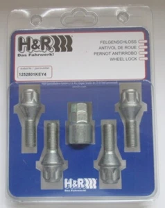 H&R Felgenschloss M12 x 1,5  x 26mm Kegelbund 60° SW17/19   - Picture 1 of 1